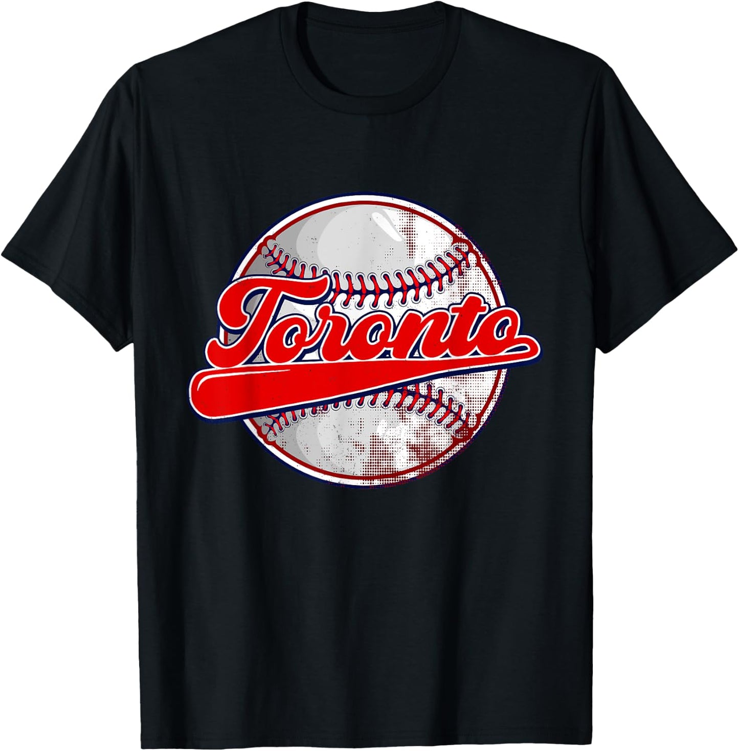 Vintage Toronto Baseball Lover Women Kids T-Shirt - T-Shirt | Black