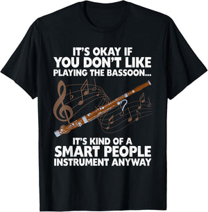 Funny Bassoon Design Women Bassoonist Bassoon Lover T-Shirt - T-Shirt | Black