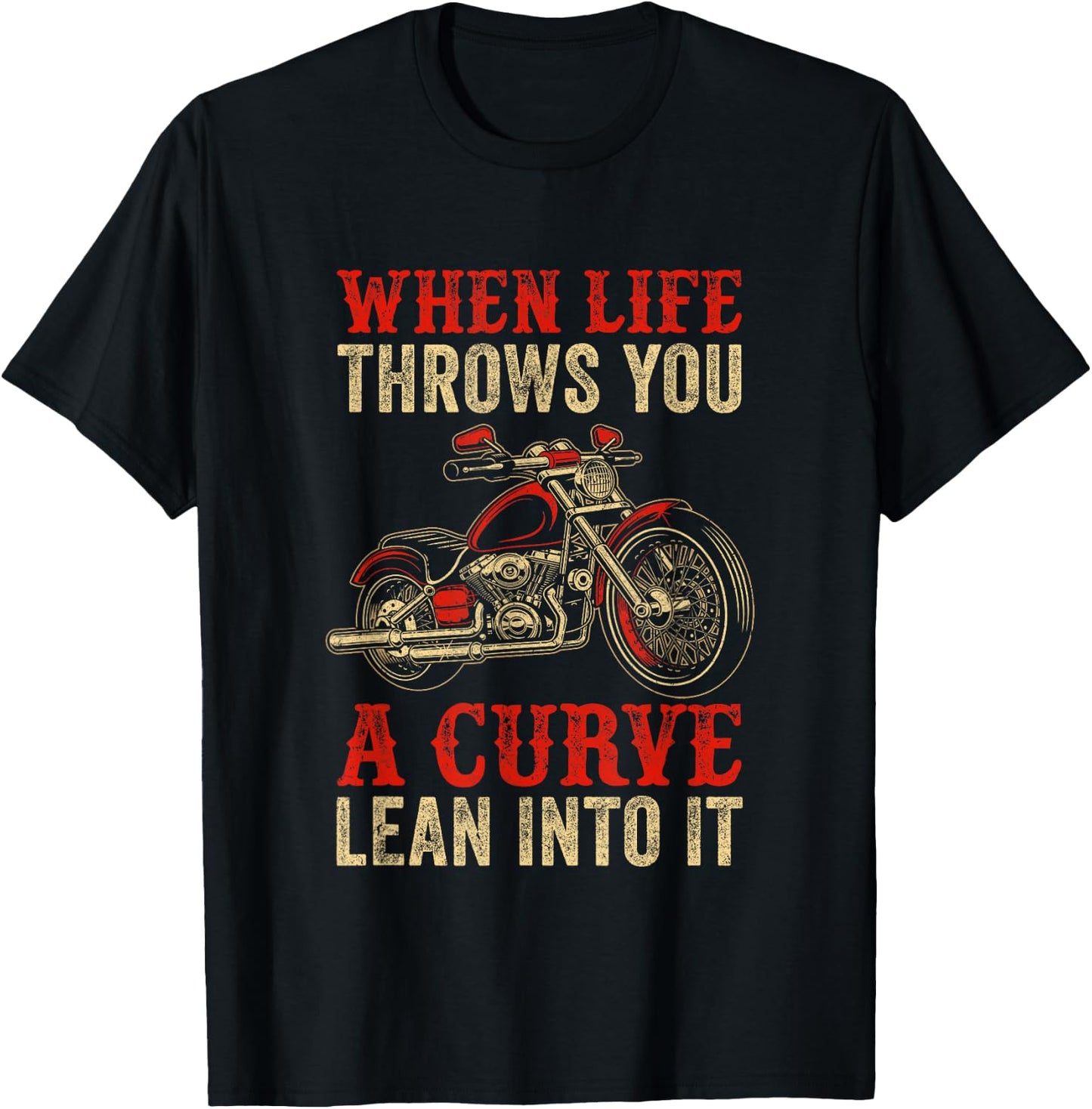 Funny Motorcycle Racer Design Women Motorcycle Lover T-Shirt - T-Shirt | Black