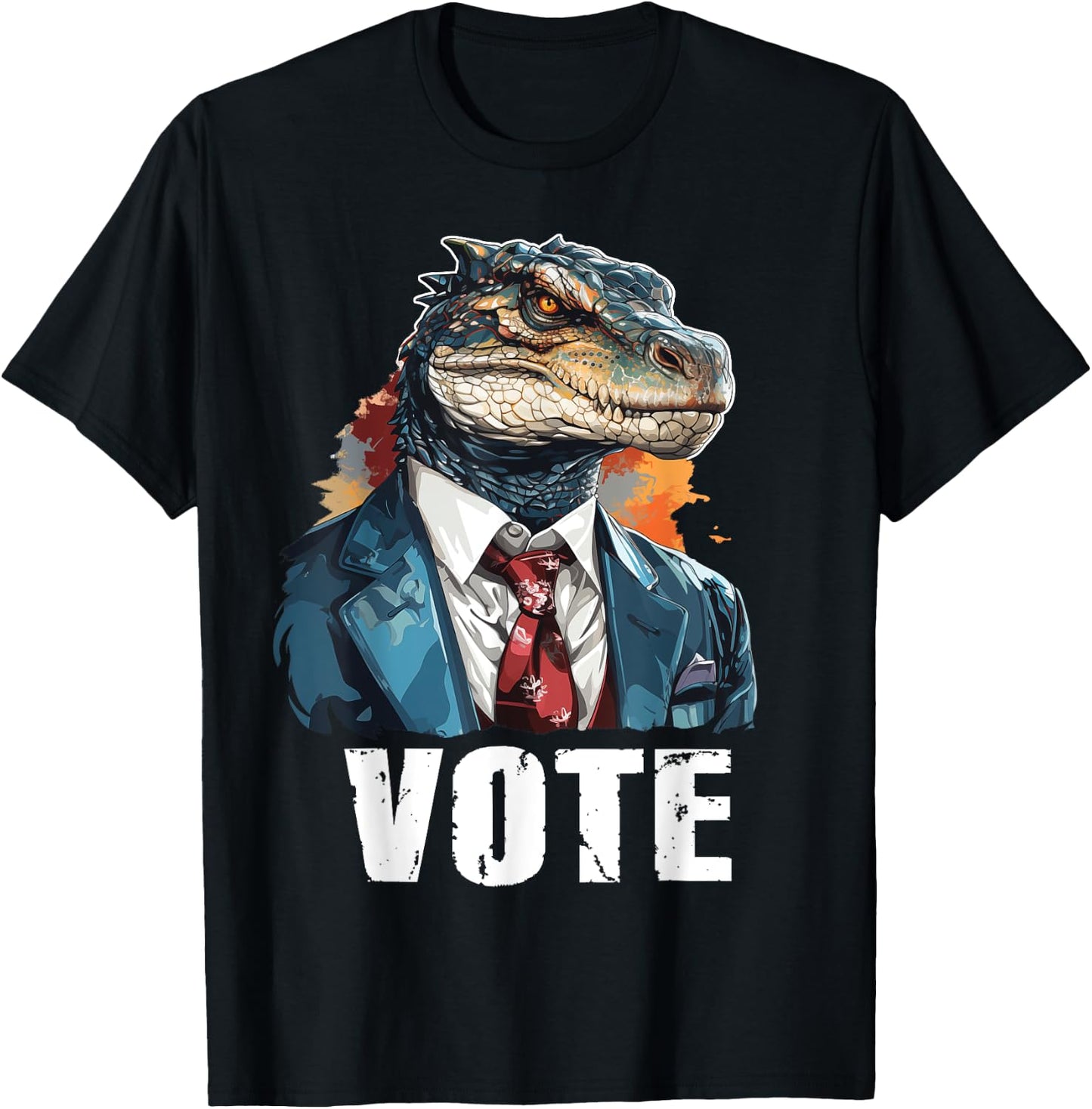 Vote - Funny Reptilian For President Election Voting Lizard T-Shirt - T-Shirt | Black