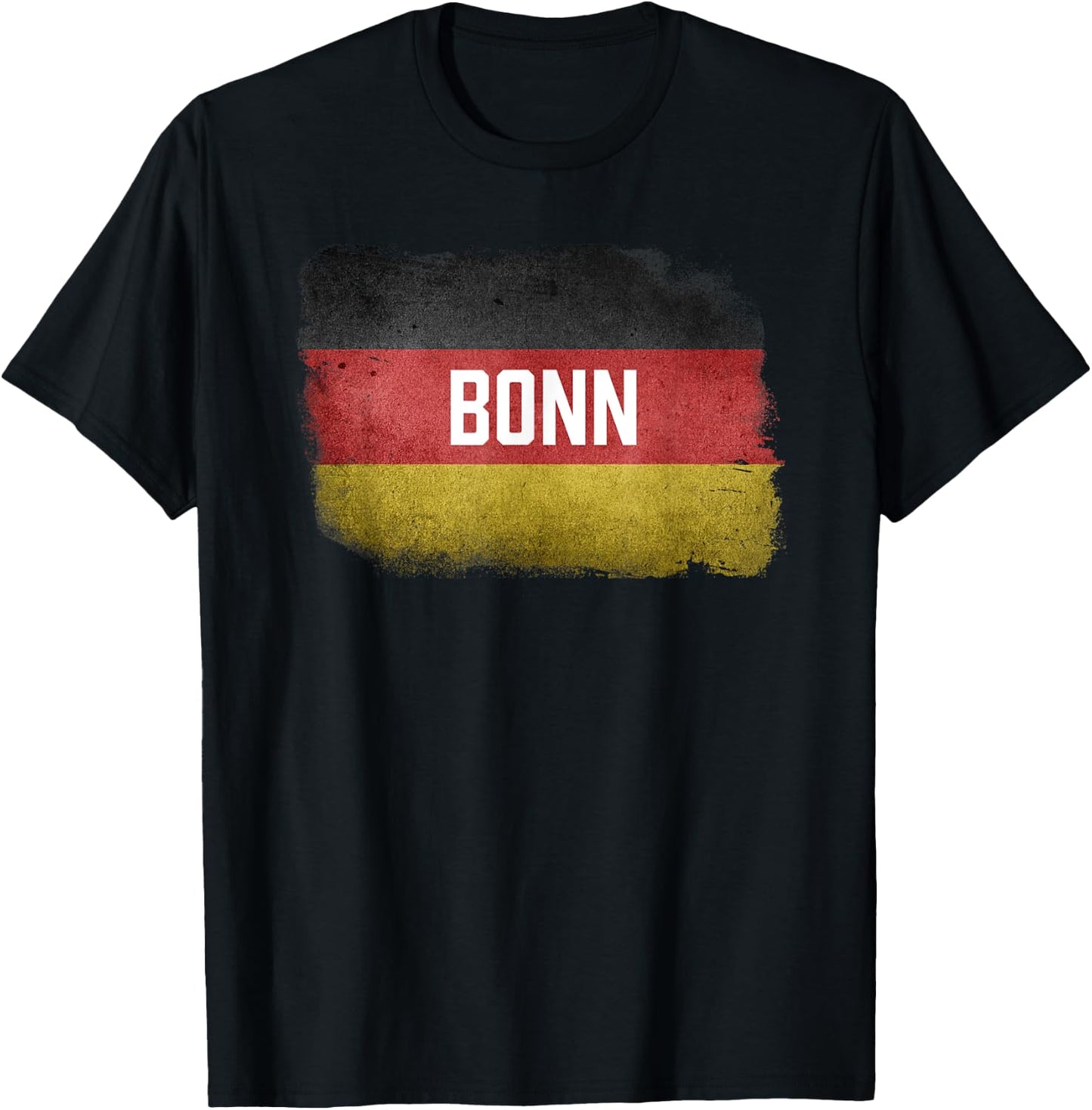 Bonn | Germany German Flag Vintage Souvenir T-Shirt - T-Shirt | Black