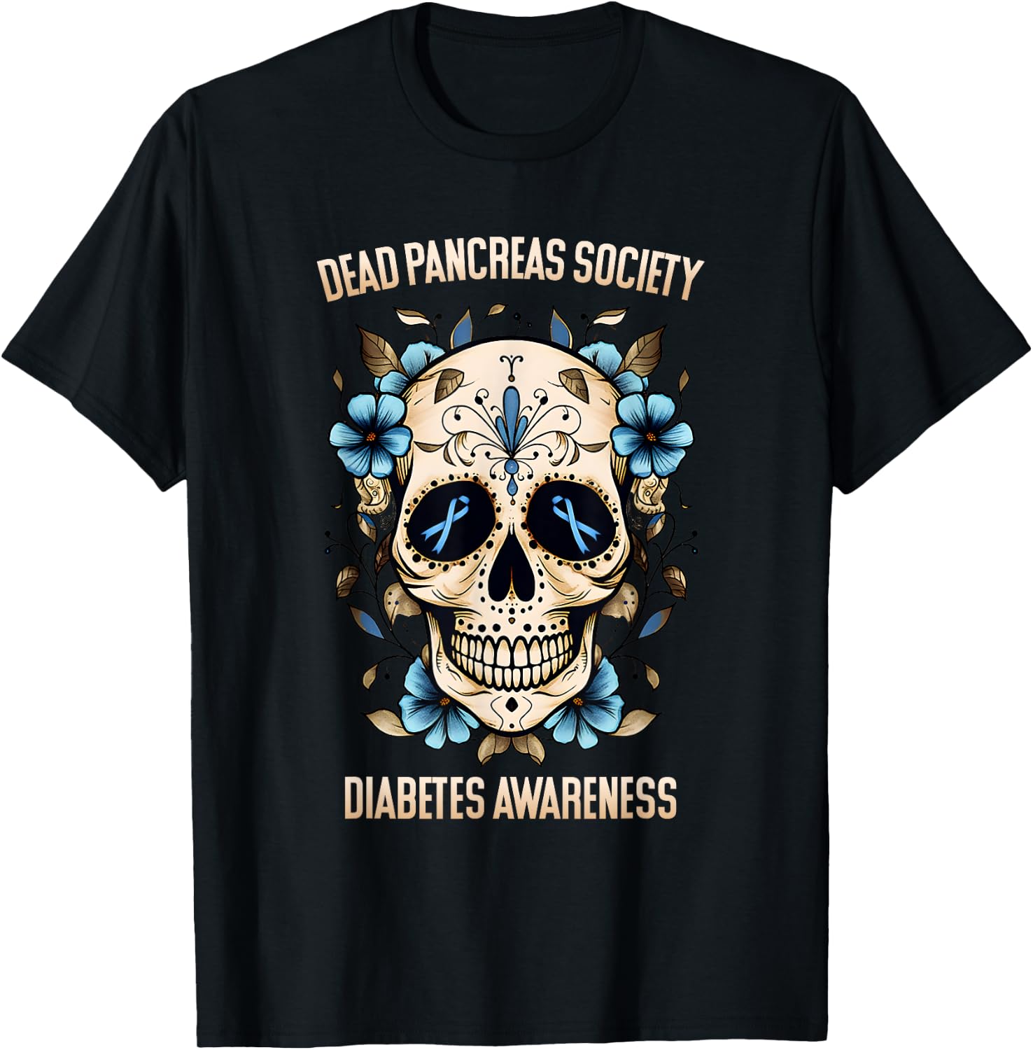 Diabetes Awareness - Dead Pancreas Society T-Shirt - T-Shirt | Black