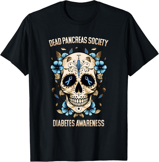Diabetes Awareness - Dead Pancreas Society T-Shirt - T-Shirt | Black