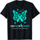 I Wear Teal For My Daughter Ovarian Cancer Awareness T-Shirt - T-Shirt | Black