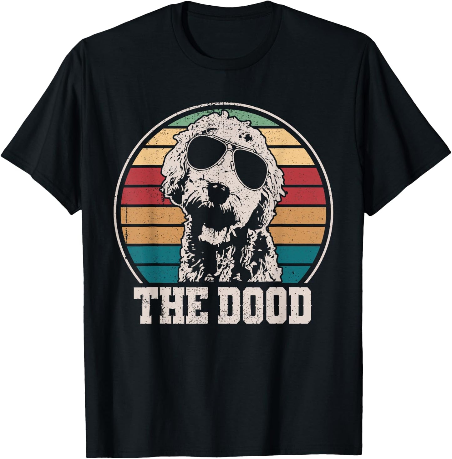 Goldendoodle - The Dood Vintage Retro Dog Women Girls Kids T-Shirt - T-Shirt | Black
