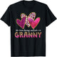 I Love Being Called Granny Grandma Valentine Mothers day T-Shirt - T-Shirt | Black