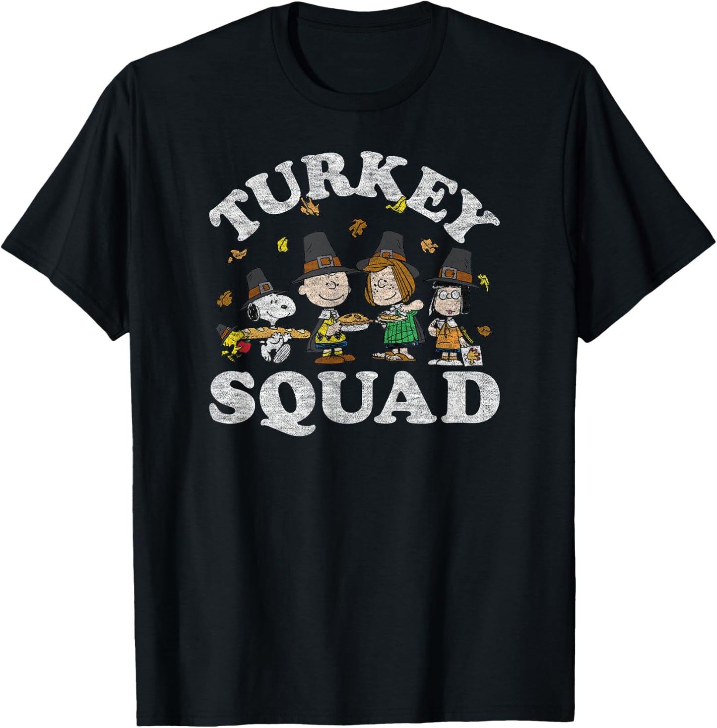 Peanuts - Turkey Squad T-Shirt - T-Shirt | Black