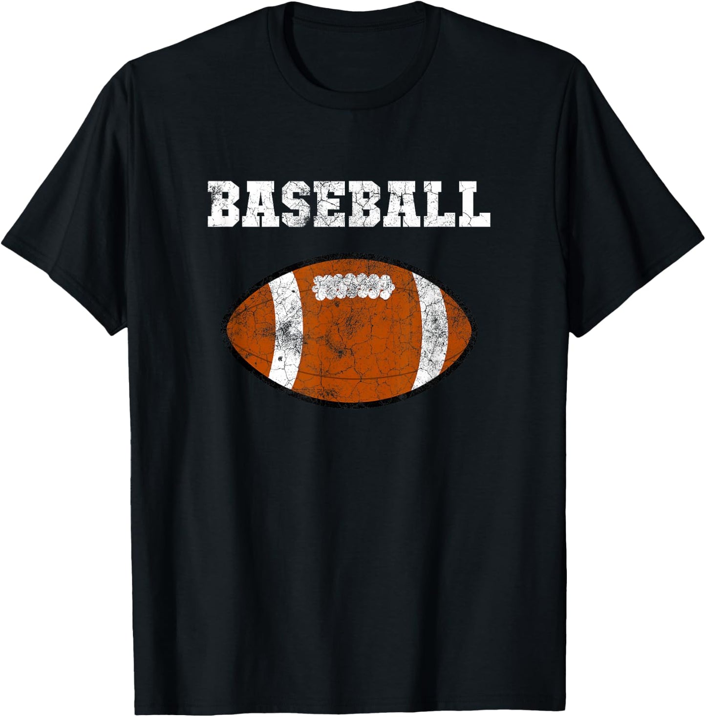 Ironic Sarcastic American football Baseball Sport souvenir T-Shirt - T-Shirt | Black