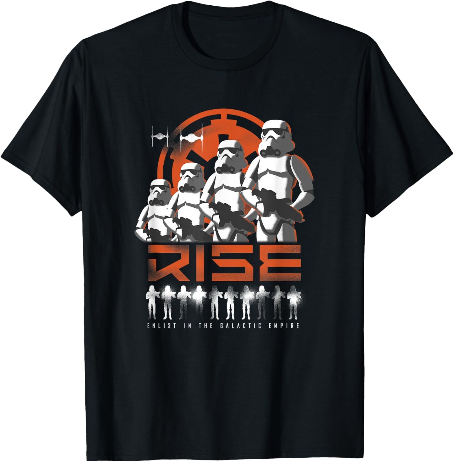 Star Wars Rebels Rise Galactic Empire Recruitment Propaganda T-Shirt - T-Shirt | Black