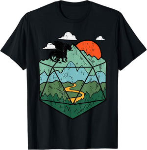 RPG Mountain Gamer Men Boys Kids Youth T-Shirt - T-Shirt | Black
