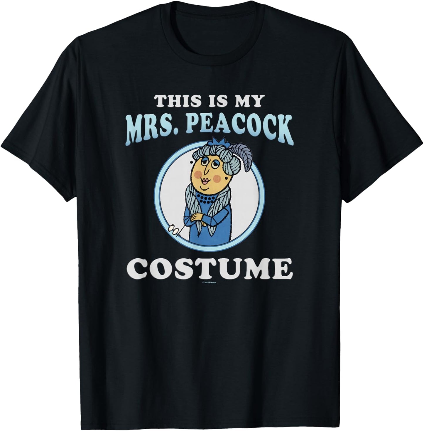 Clue This Is My Mrs. Peacock Costume T-Shirt - T-Shirt | Black