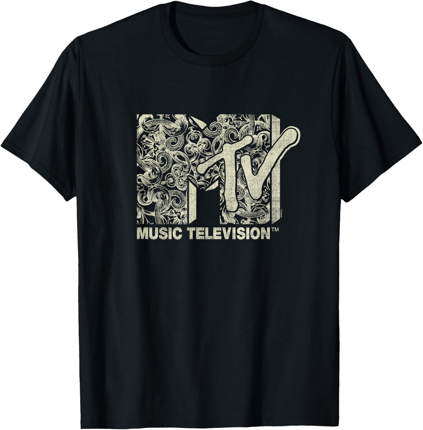 MTV - Brocade MTV logo T-Shirt - T-Shirt | Black
