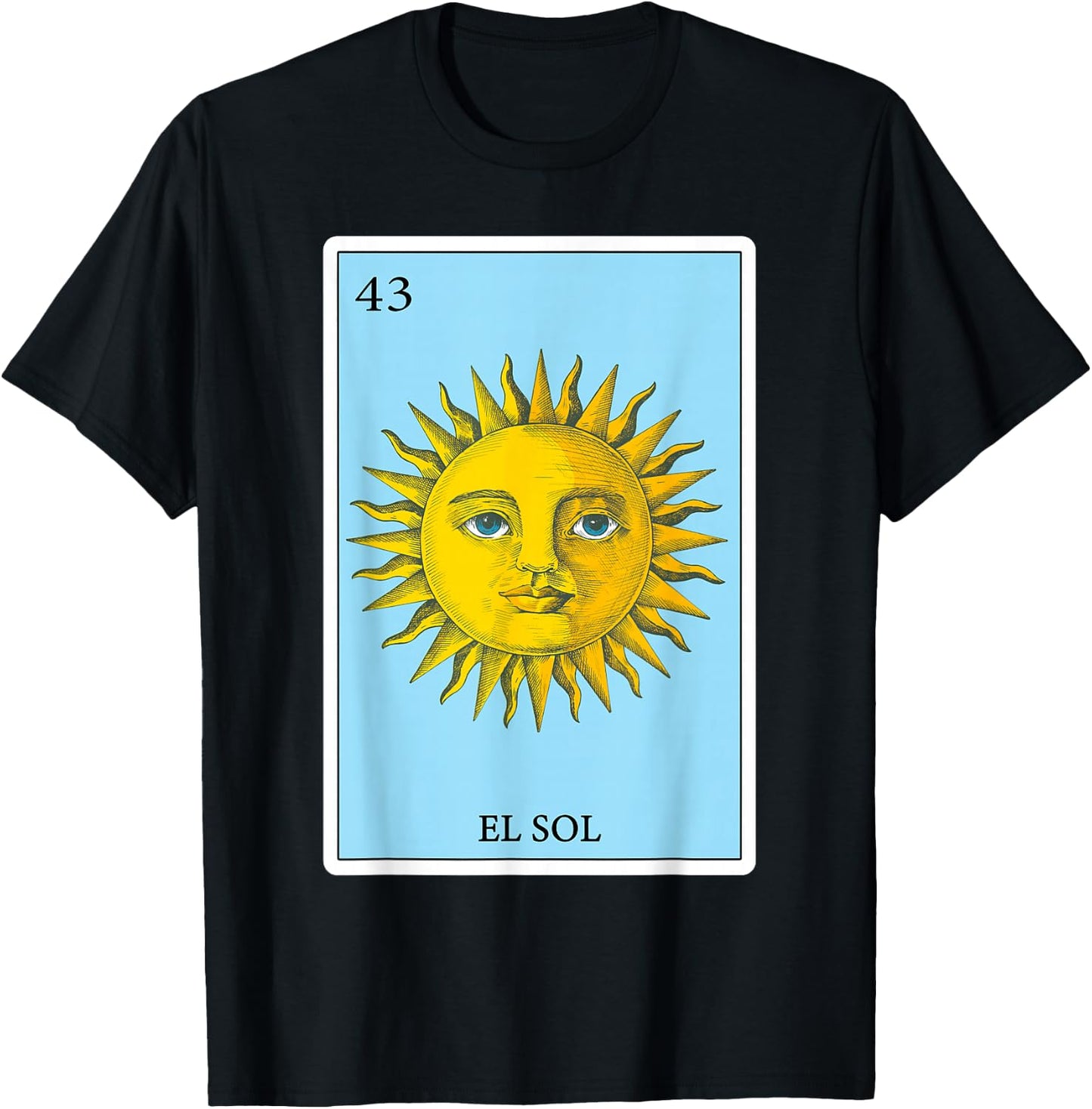 Funny Spanish-Mexican Bingo Gifts - El Sol Sun T-Shirt - T-Shirt | Black
