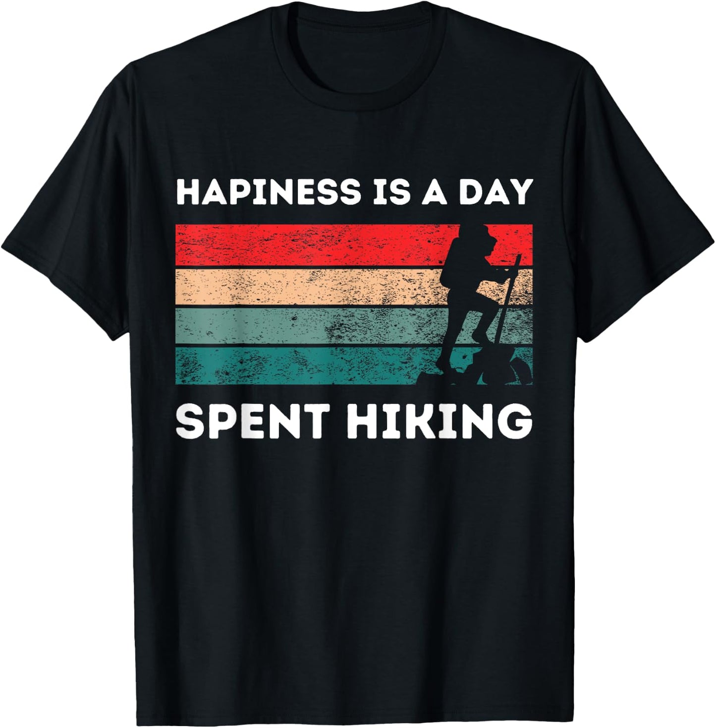 Funny hiking quote vintage, cool hiker design hiking T-Shirt - T-Shirt | Black