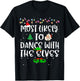 Most Likely To Dance With The Elves Christmas Family Funny T-Shirt - T-Shirt | Black