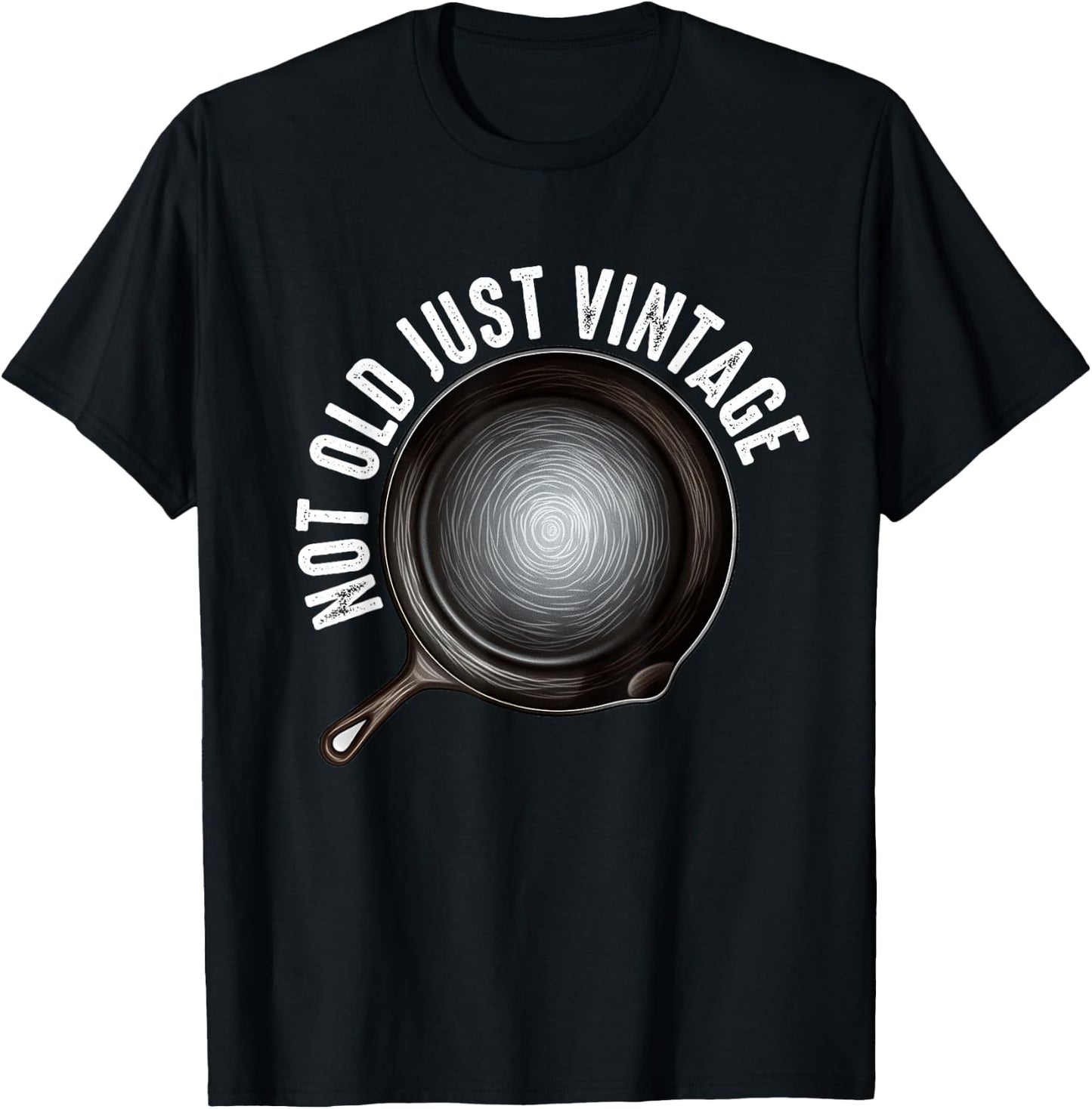 Cast Iron Pan Lover Frying Skillet Funny Cooking Chef T-Shirt - T-Shirt | Black