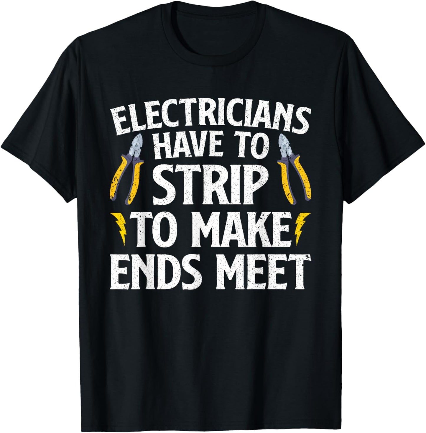 Funny Electrician Women Electrician Electrical Tools Small T-Shirt - T-Shirt | Black