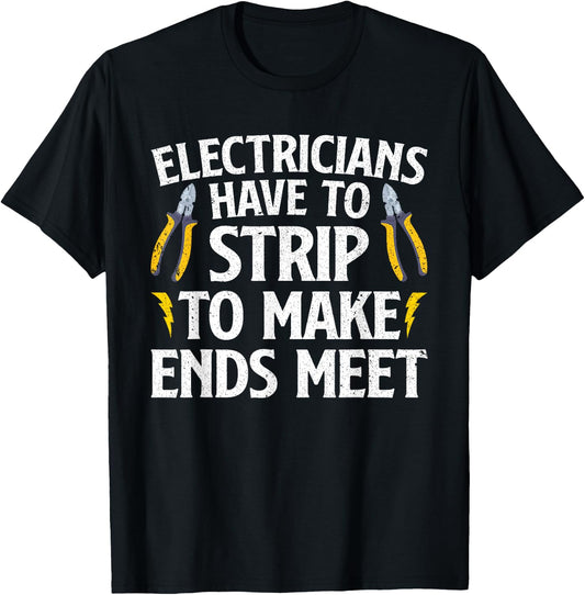 Funny Electrician Women Electrician Electrical Tools Small T-Shirt - T-Shirt | Black