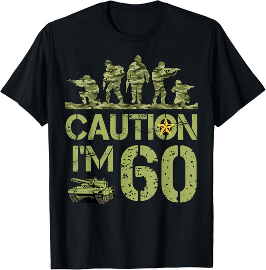 60th Birthday Military I'm 60 Year Old Camo Birthday 60 T-Shirt - T-Shirt | Black