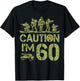 60th Birthday Military I'm 60 Year Old Camo Birthday 60 T-Shirt - T-Shirt | Black