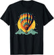 Cool hot Air Balloon with Mountains T-Shirt - T-Shirt | Black