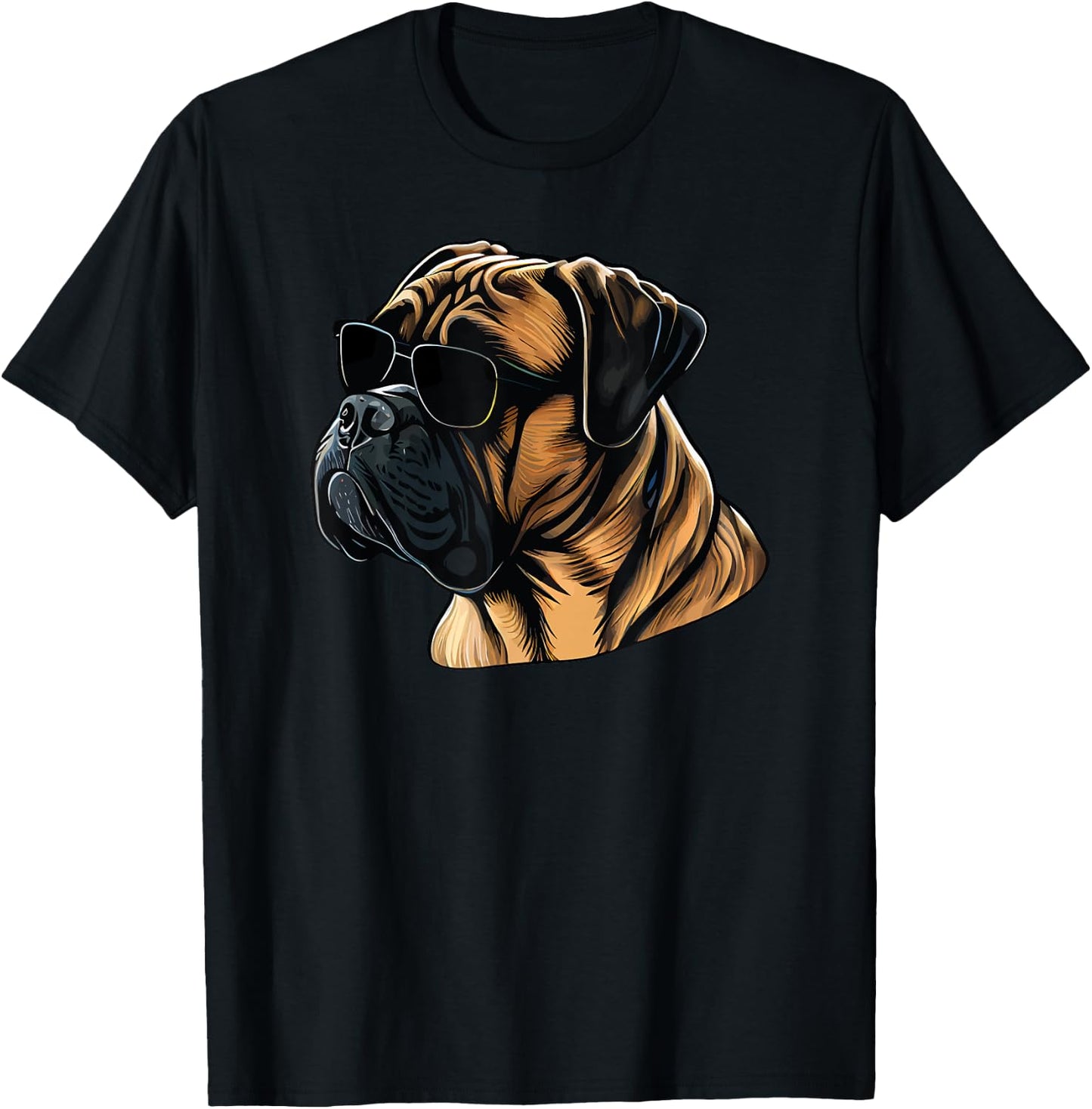 Dad Mom Cool Dog Sunglasses - Bullmastiff Women T-Shirt - T-Shirt | Black