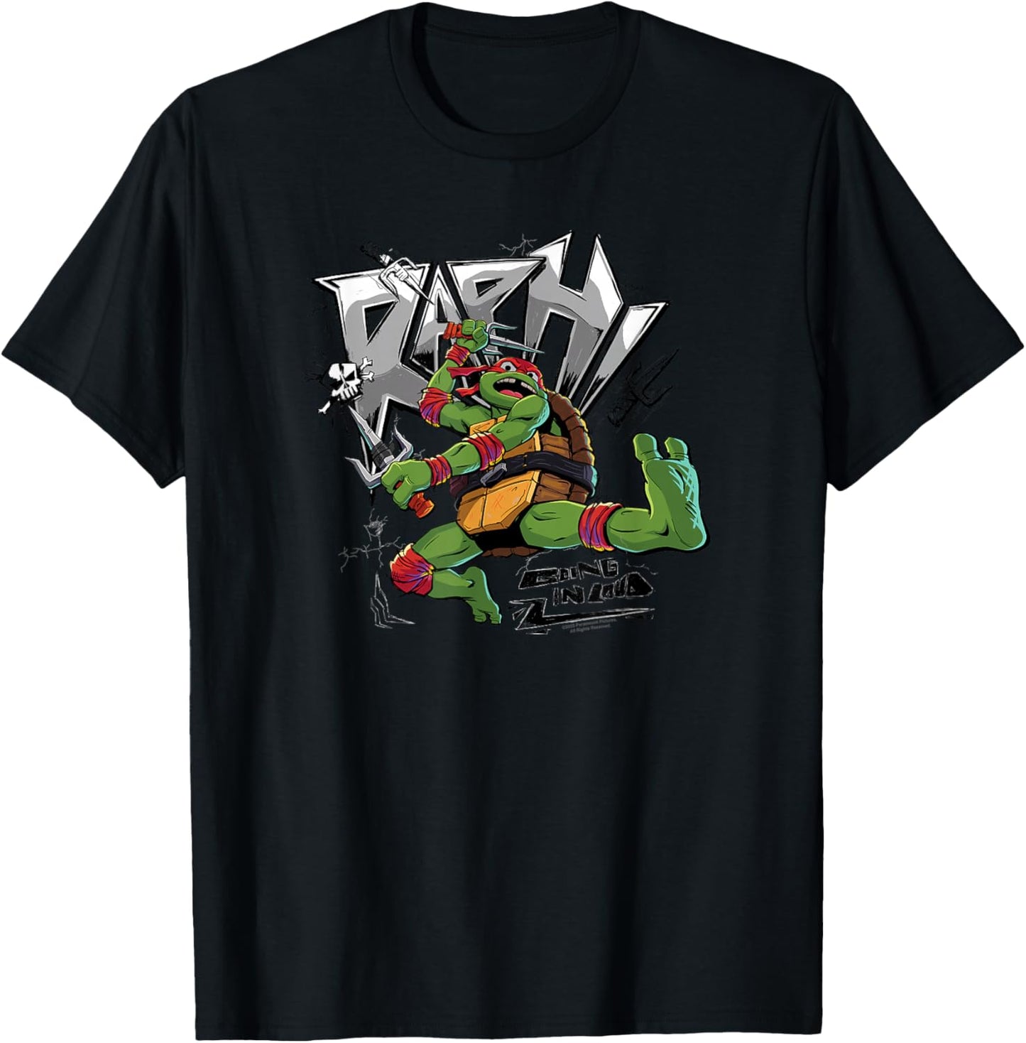 Teenage Mutant Ninja Turtles: Mutant Mayhem Raph Pose T-Shirt - T-Shirt | Black