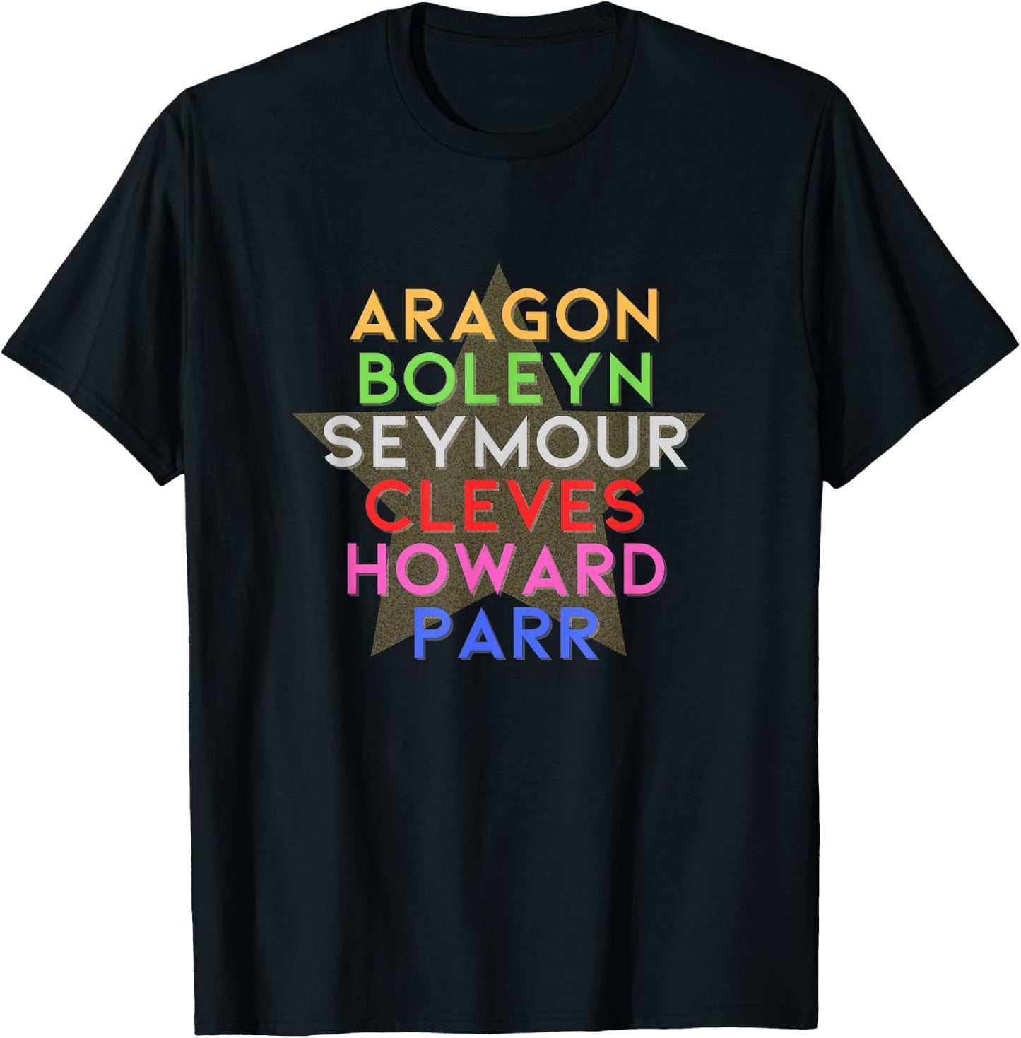 Six Wives of Henry VIII Characters Musical Theatre Musicals T-Shirt - T-Shirt | Black