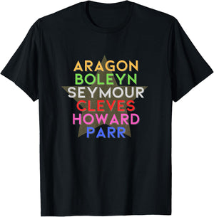 Six Wives of Henry VIII Characters Musical Theatre Musicals T-Shirt - T-Shirt | Black