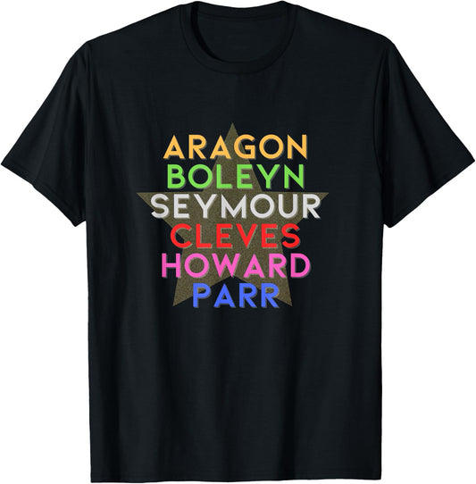 Six Wives of Henry VIII Characters Musical Theatre Musicals T-Shirt - T-Shirt | Black