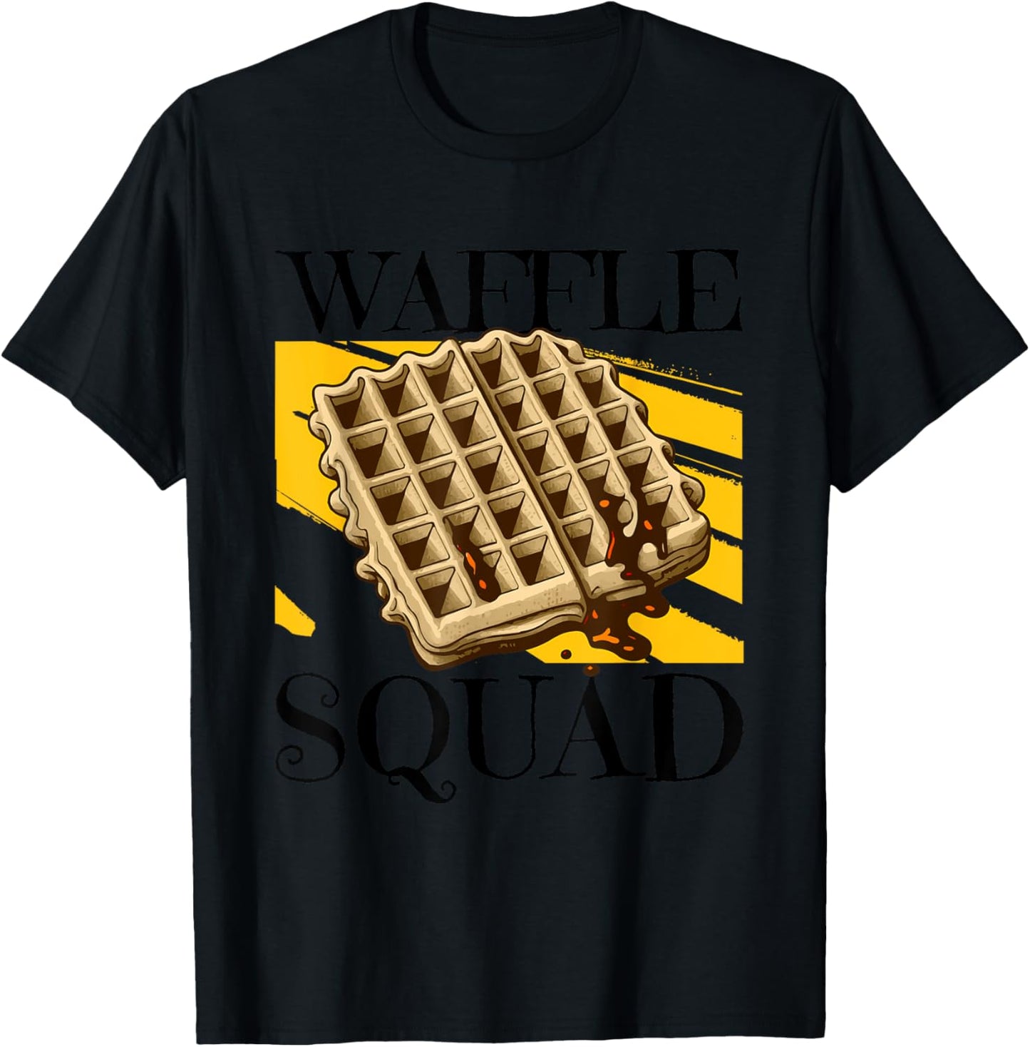 Waffle Squad Ironic Waffle Gourmet Hobby Chef T-Shirt - T-Shirt | Black