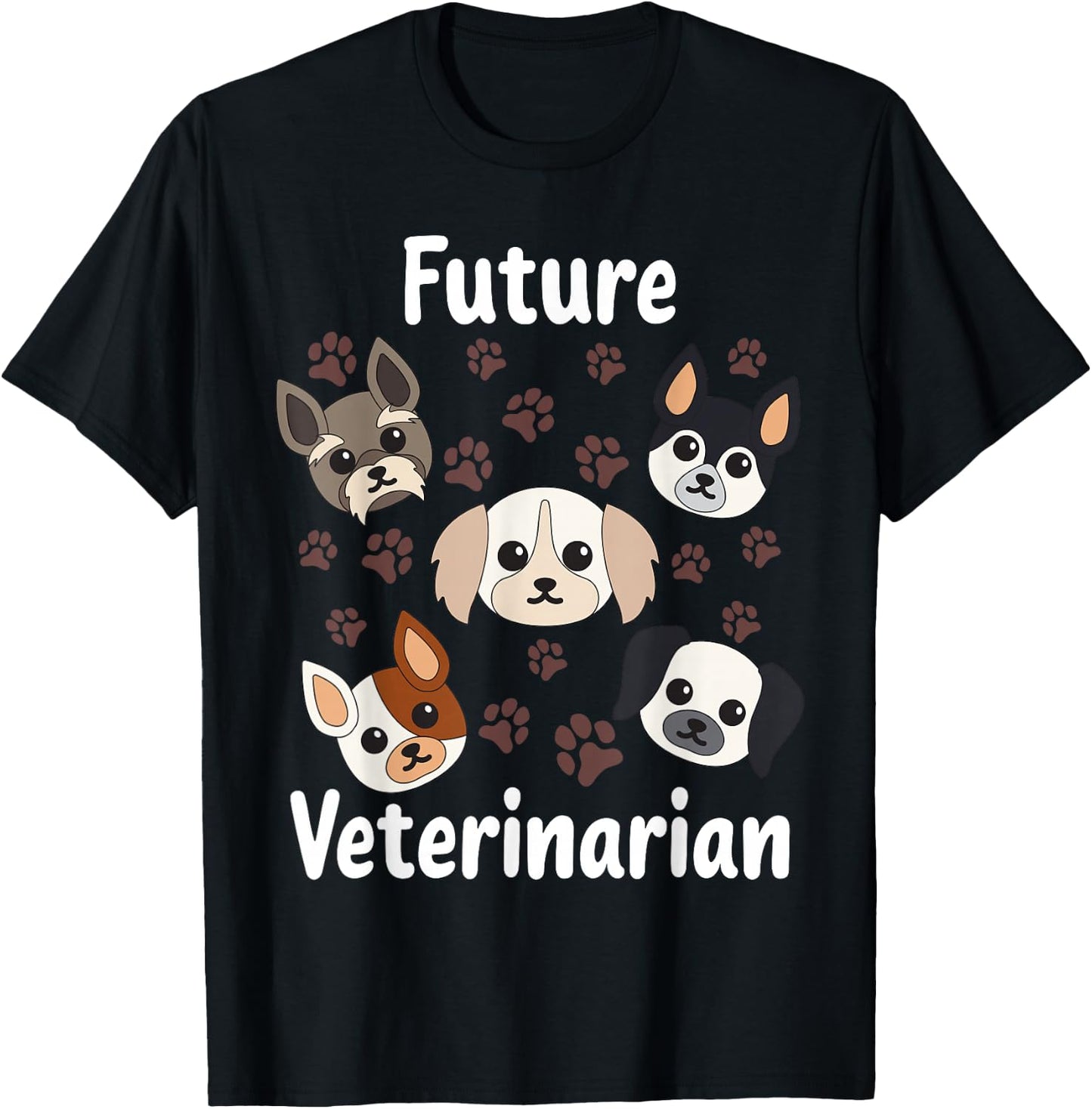 Cool Soon To Be Animal Doctor Boys Girls Funny Future Veterinarian Outfit | Cute Aspiring Vets Kids T-Shirt - T-Shirt | Black