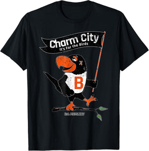 Baltimore Birds Maryland Charm City Pride T-Shirt - T-Shirt | Black