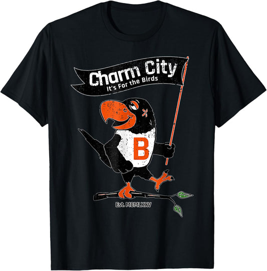 Baltimore Birds Maryland Charm City Pride T-Shirt - T-Shirt | Black