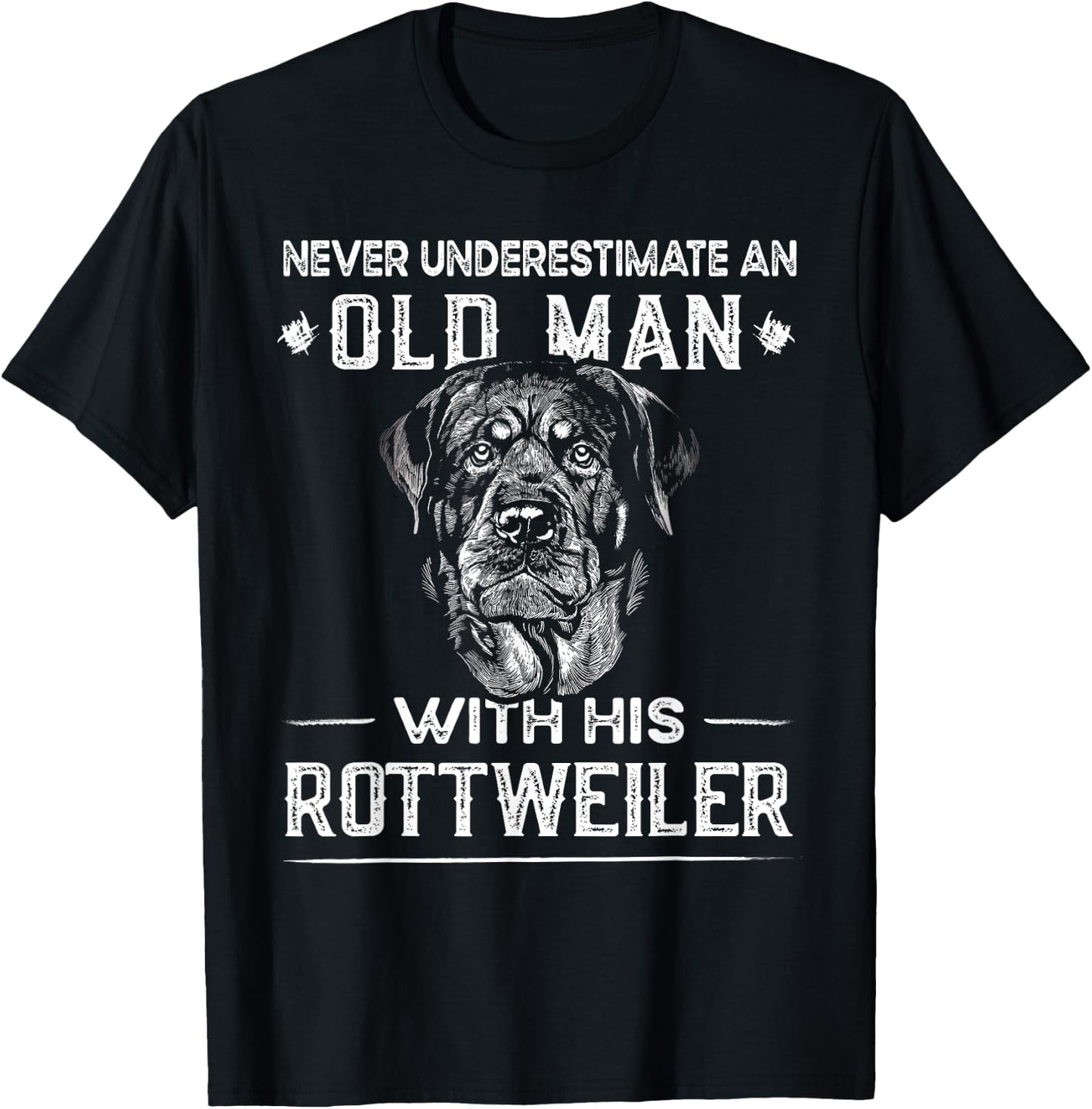 Funny Rotti - Best Dog Dad Ever - Rottweiler Men T-Shirt - T-Shirt | Black