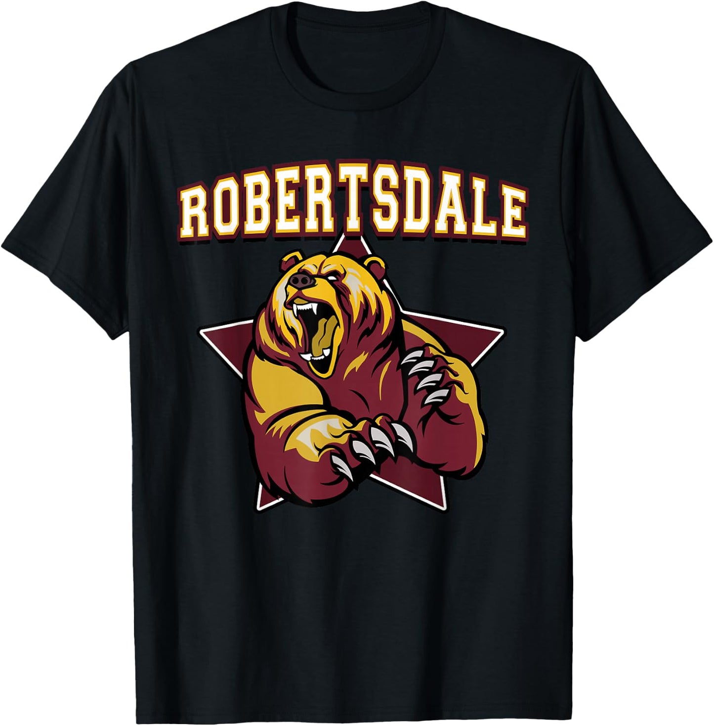 Robertsdale Bears Team Spirit T-Shirt - T-Shirt | Black