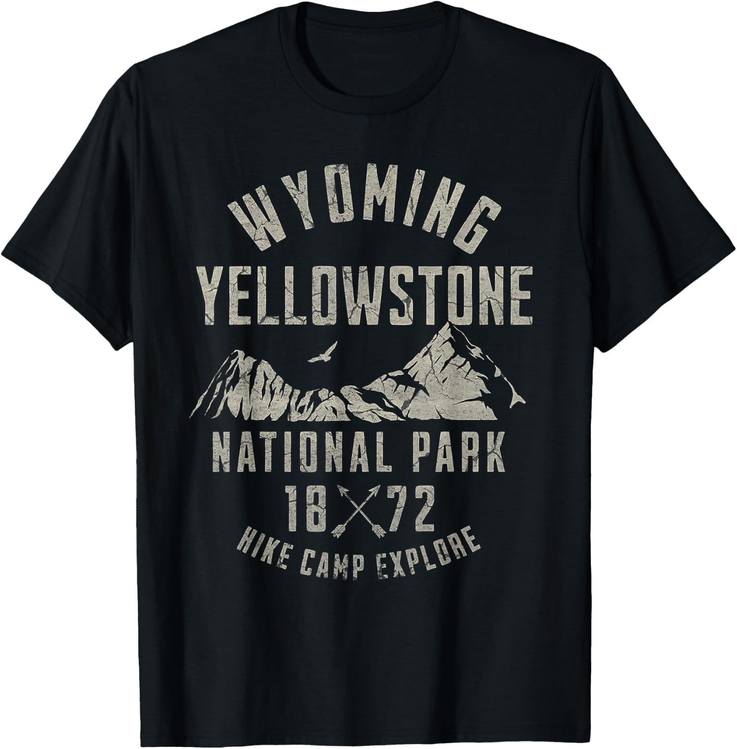 Yellowstone National Park T-Shirt - T-Shirt | Black