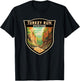 Turkey Run State Park Indiana Badge Vintage T-Shirt - T-Shirt | Black