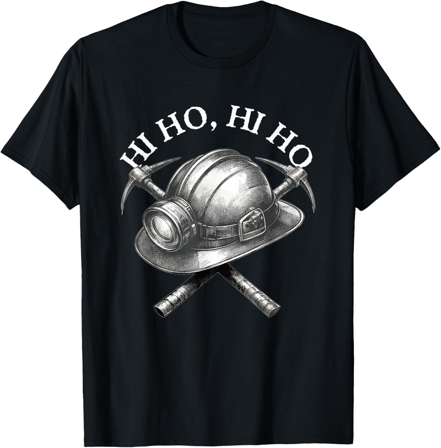 Funny Mining, s Archaeologists or Geologist Hi Ho! Hi Ho! T-Shirt - T-Shirt | Black