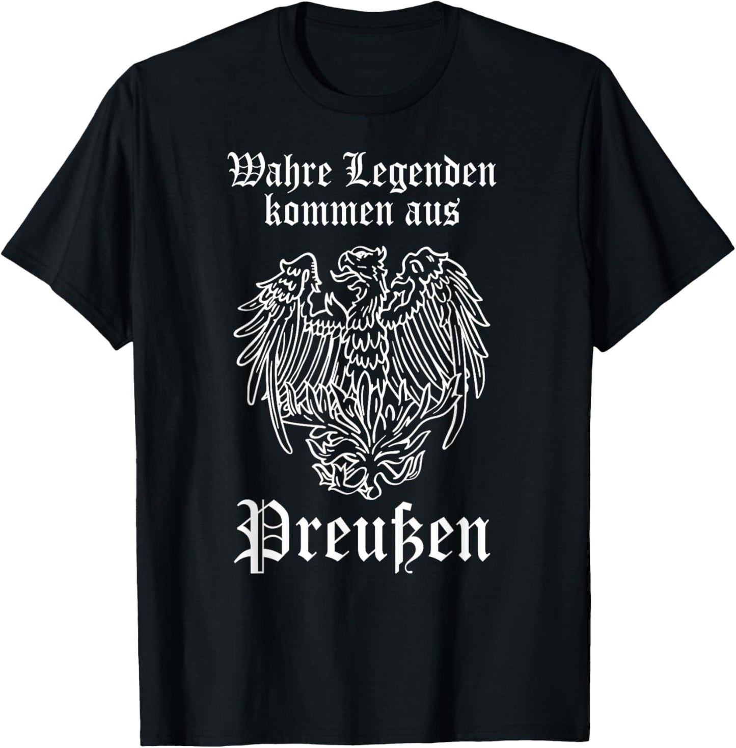 Prussia saying "Pride" eagle T-Shirt - T-Shirt | Black