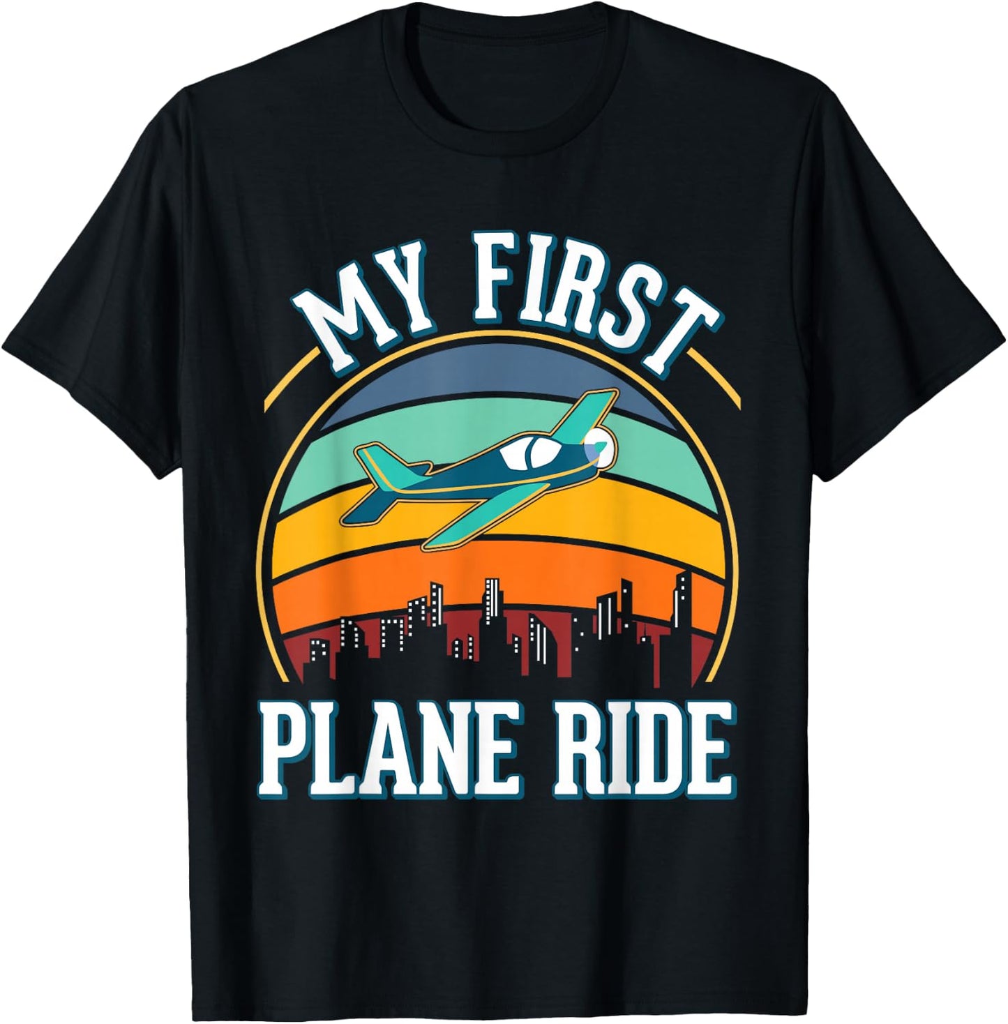 My First Plane Ride T-Shirt - T-Shirt | Black
