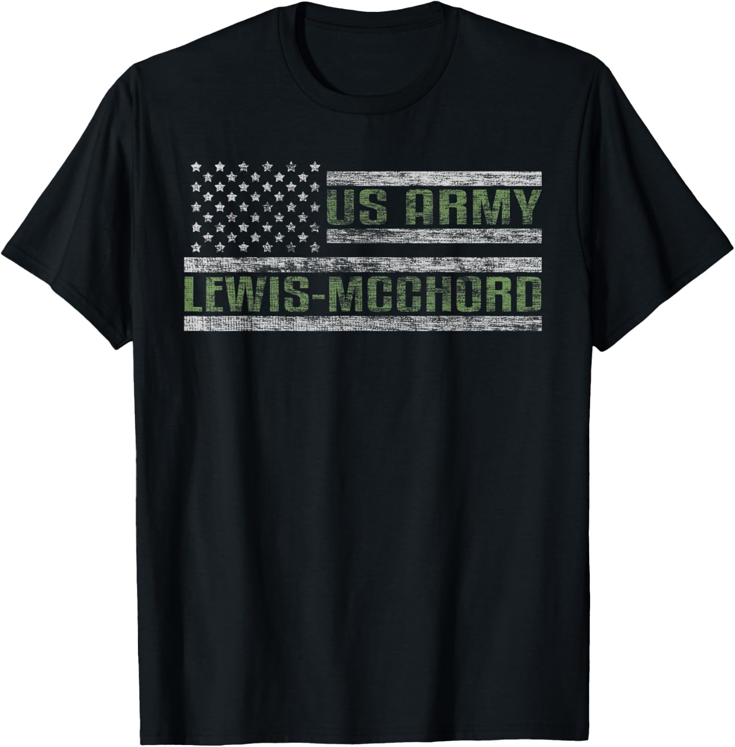 Lewis–McChord US Army Garrison United States Military Base T-Shirt - T-Shirt | Black