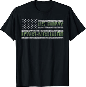 Lewis–McChord US Army Garrison United States Military Base T-Shirt - T-Shirt | Black