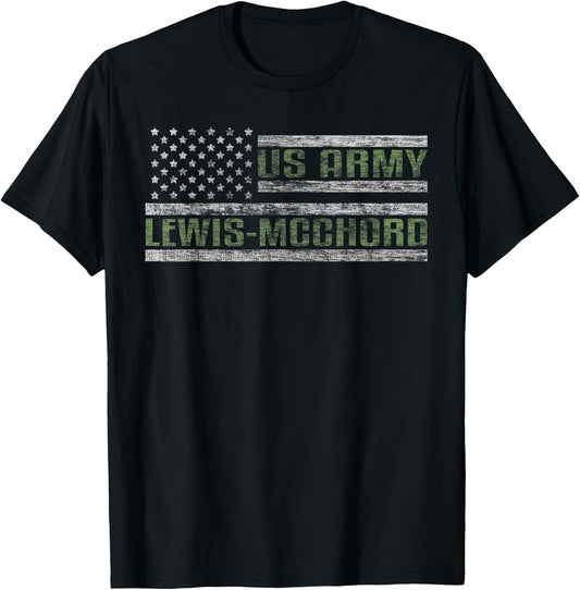 Lewis–McChord US Army Garrison United States Military Base T-Shirt - T-Shirt | Black