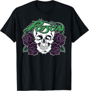 Poison - Purple Rose T-Shirt - T-Shirt | Black