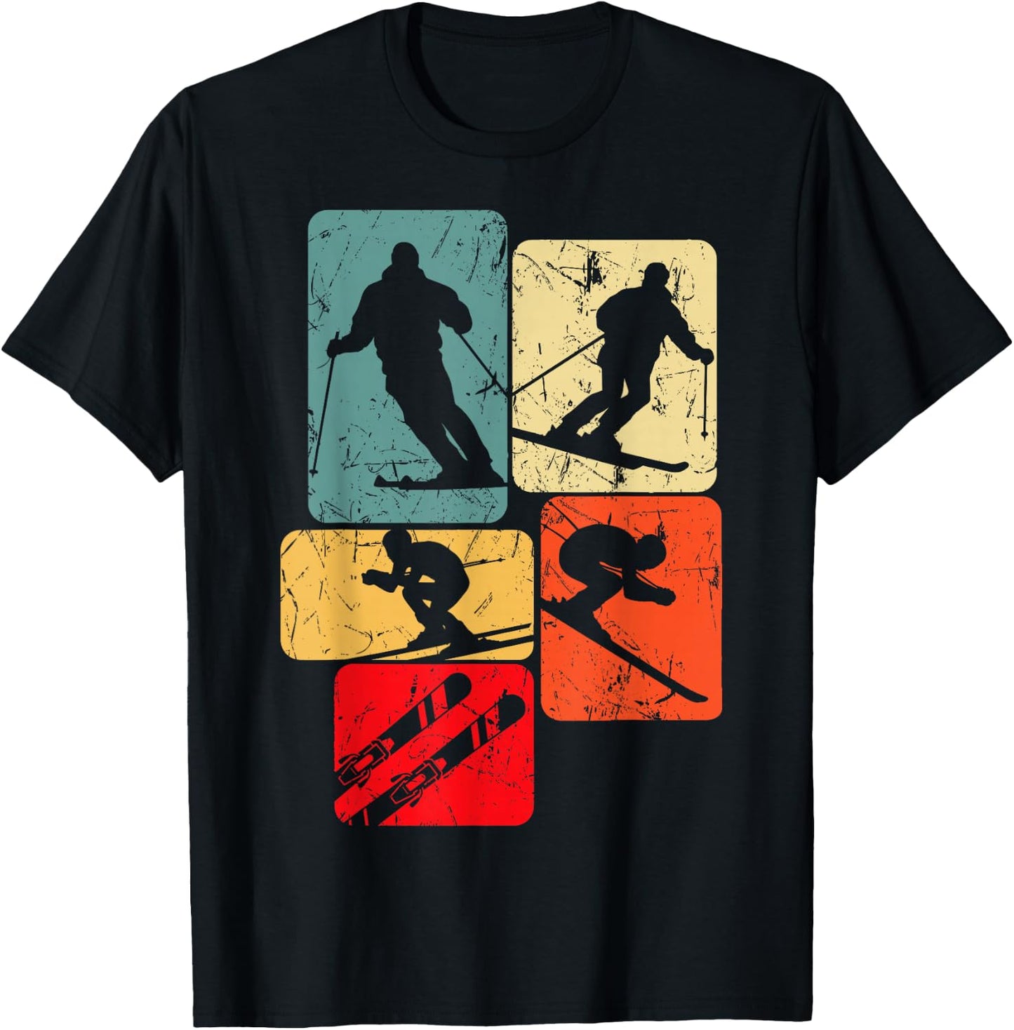 Skiing T-Shirt - T-Shirt | Black