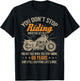 Don't Stop Riding When You Get Old Motorcycle 65th Birthday T-Shirt - T-Shirt | Black