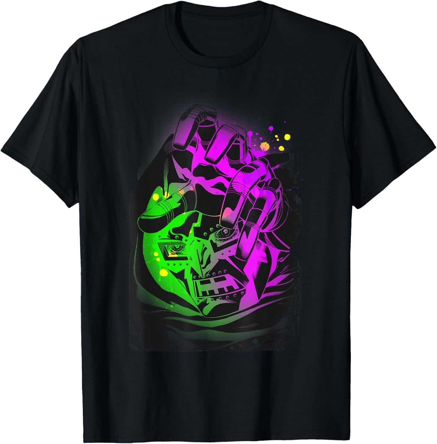 Marvel Fantastic Four Doctor Doom Color Pop Portrait T-Shirt - T-Shirt | Black
