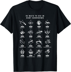 Hunt: Showdown 16 Ways to Die T-Shirt - T-Shirt | Black