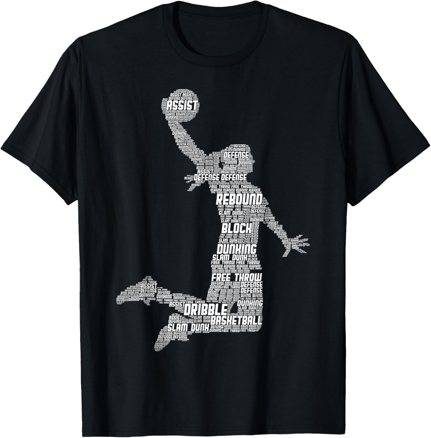 Basketball Girl Women Kids Girls Small T-Shirt - T-Shirt | Black